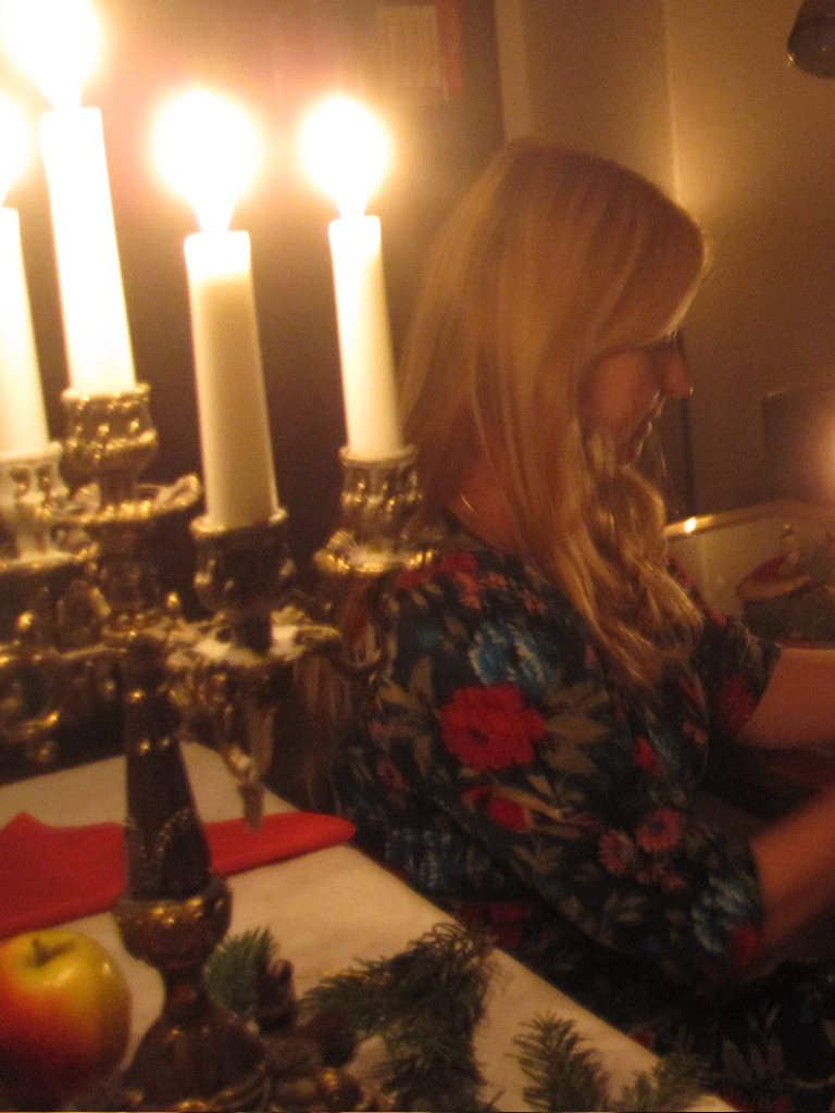 Weihnachten bei Kerzenschein